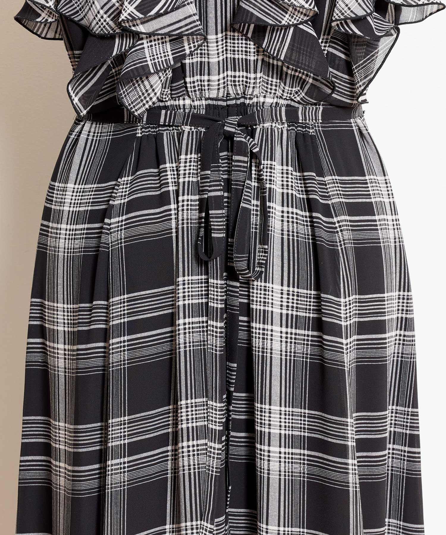 チェックフリルワンピース | ロングワンピース | NOELA OFFICIAL WEB STORE