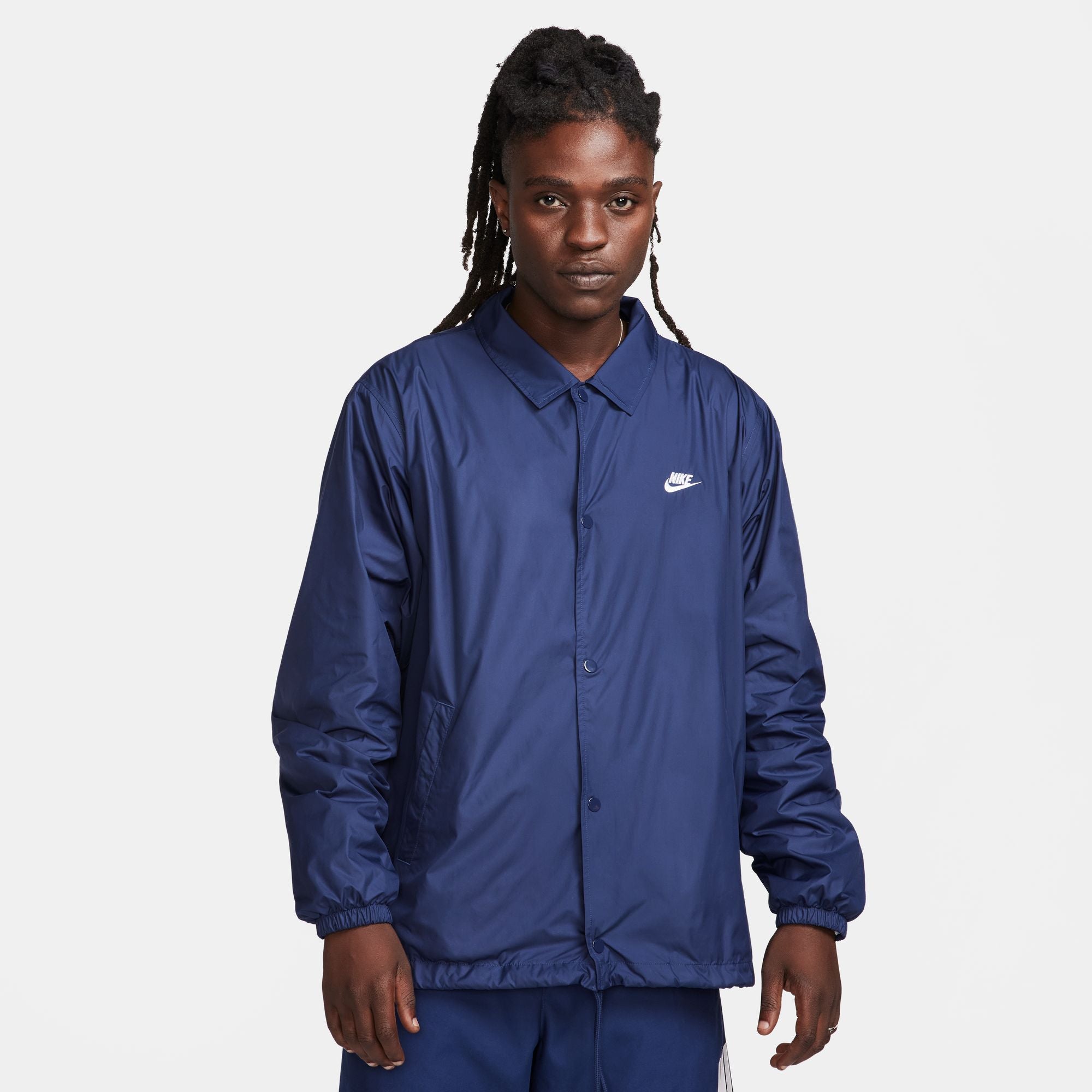 Nike - Men - Club Coaches Jacket - Midnight Navy/White – Nohble