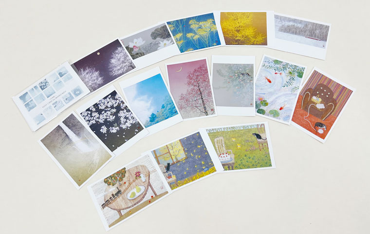 野地美樹子 きみどりの季節 版画 野地美樹子 きみどりの季節 版画