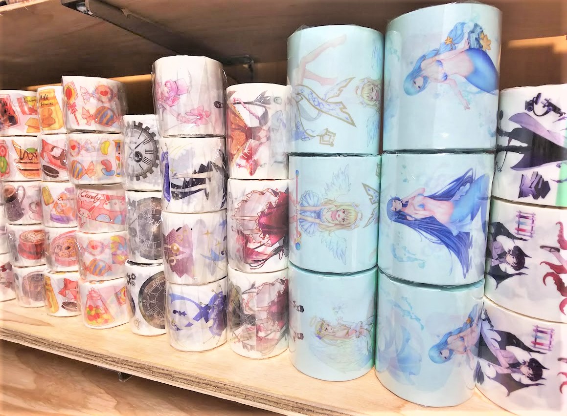 8663】海外 マステ 5m巻売り PETマスキングテープ 夜景 都市 沼の