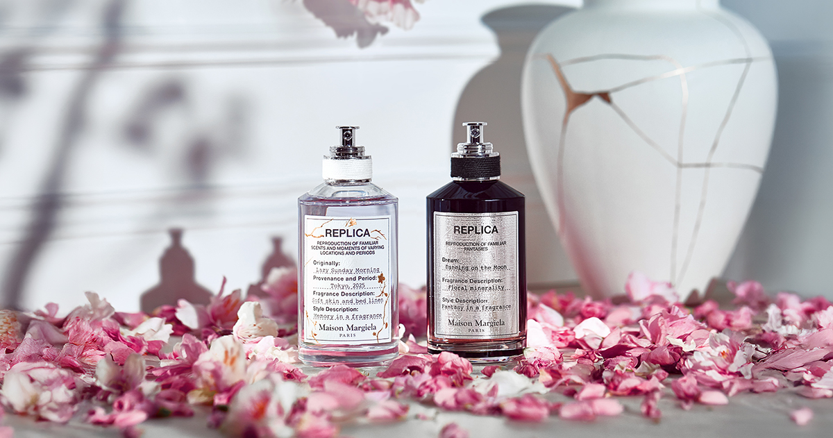 メゾン マルジェラ「レプリカ」から桜×金継ぎを表現した日本限定