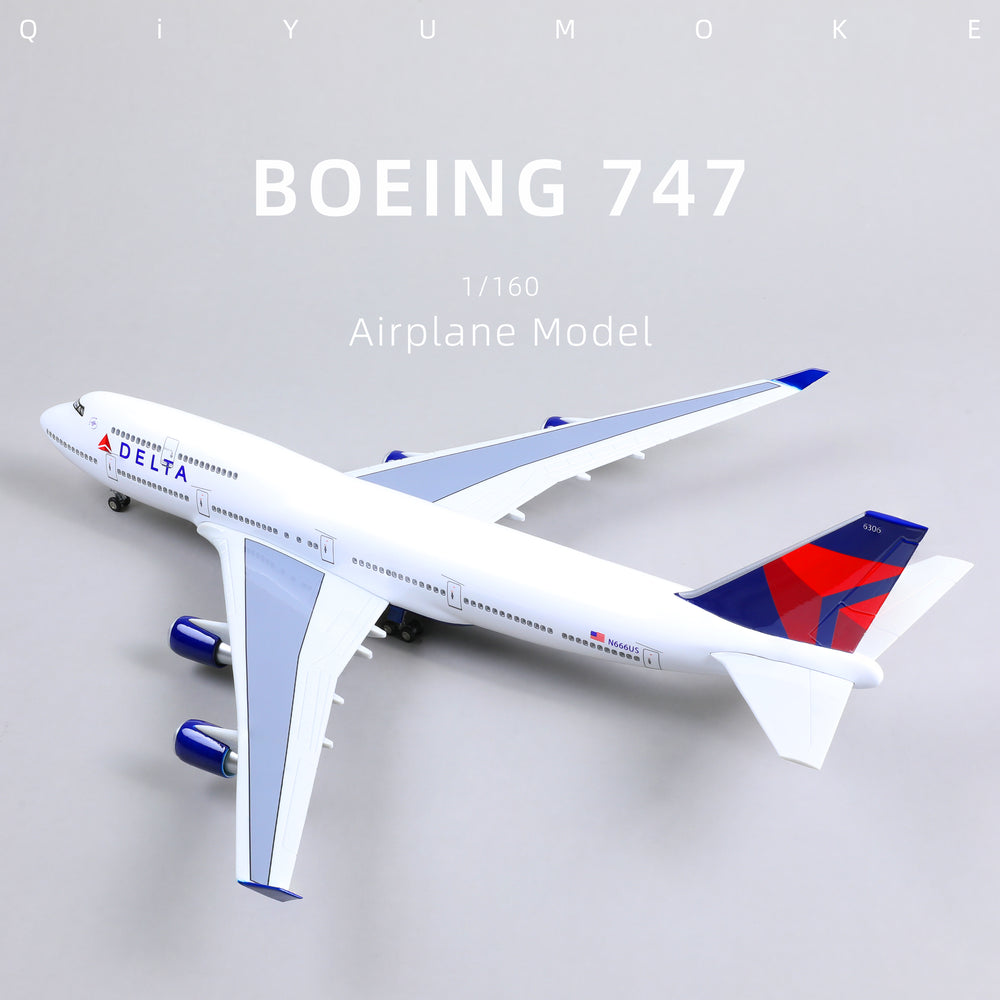 1/160 Boeing 747 Delta Airlines Diecast Airplane Model | Finished
