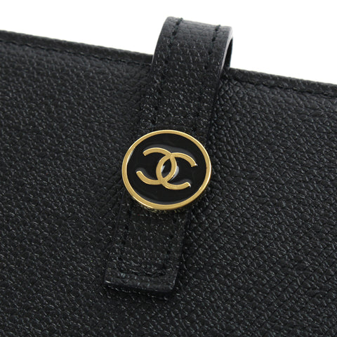 シャネル CHANEL ココボタン 長財布 9番台 レザー ブラック P3103
