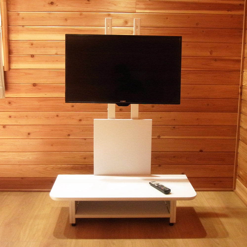 Sun Ruckテレビスタンド SR-TVST05 ホワイト テレビスタンド 壁寄せ