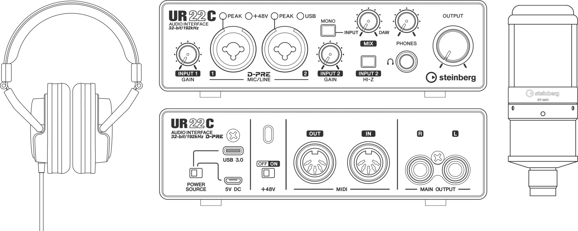 UR22C Recording Pack - コンプリートレコーディングパッケージ