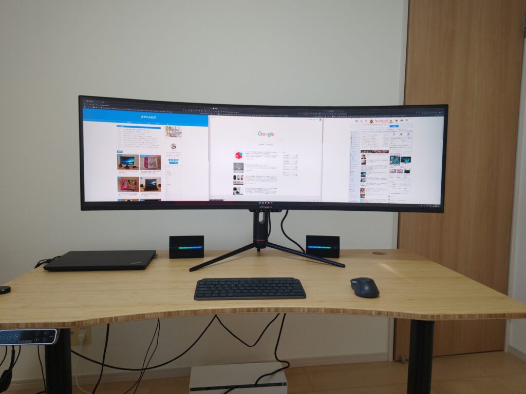 レビュー】INNOCN 49C1R｜49インチの超大画面120hzゲーミングモニター