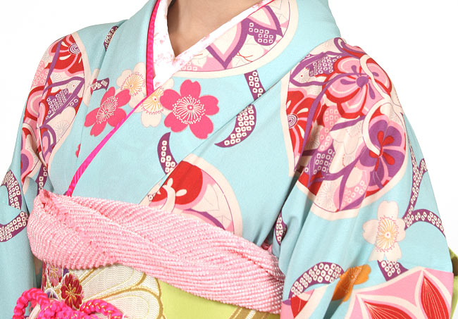 FK-10 小紋振袖 撫松庵 | 着物レンタルまつうら（貸衣装・貸衣裳