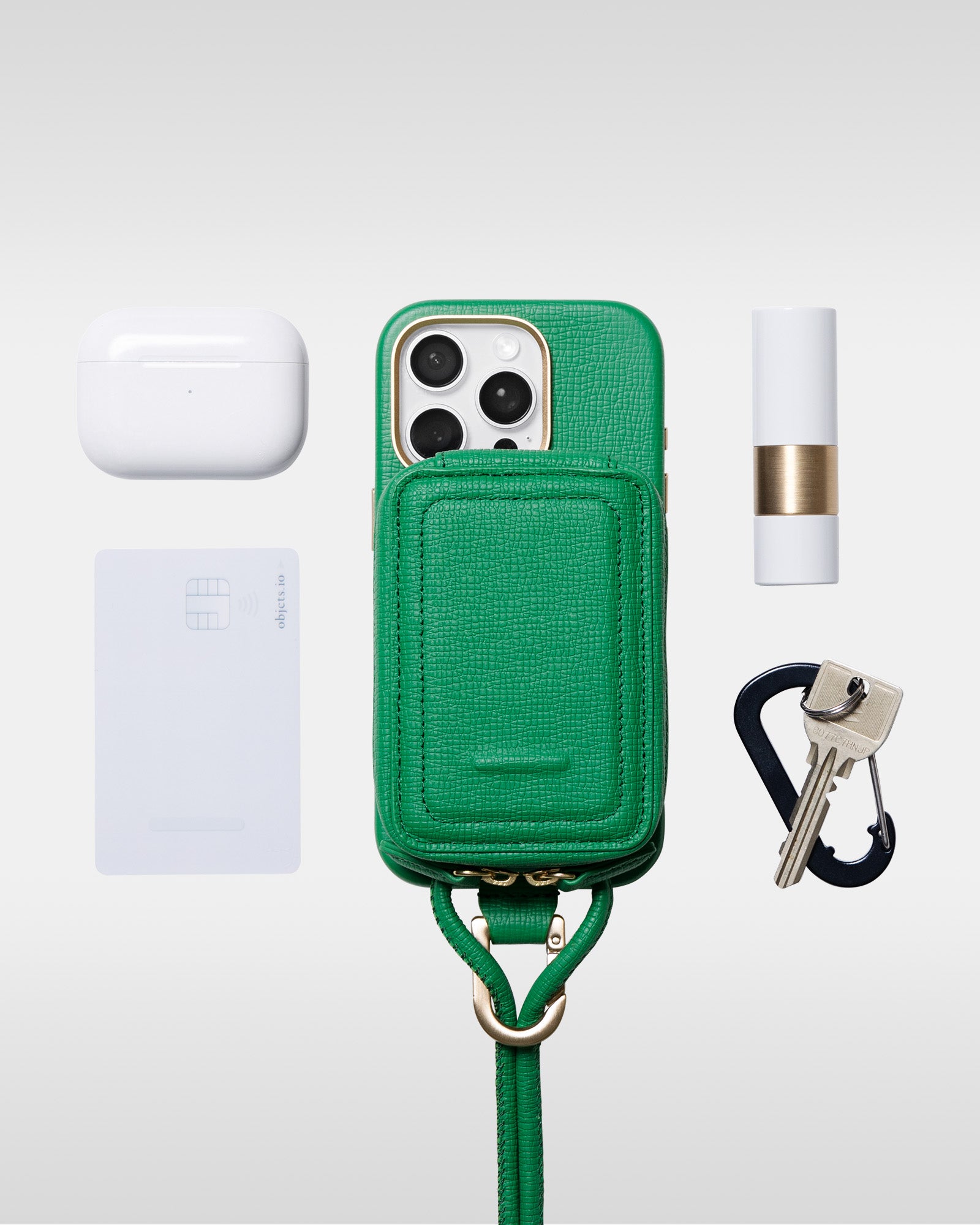 objects.io レザーストラップ + iPhoneケースセット 15pro iPhone 15