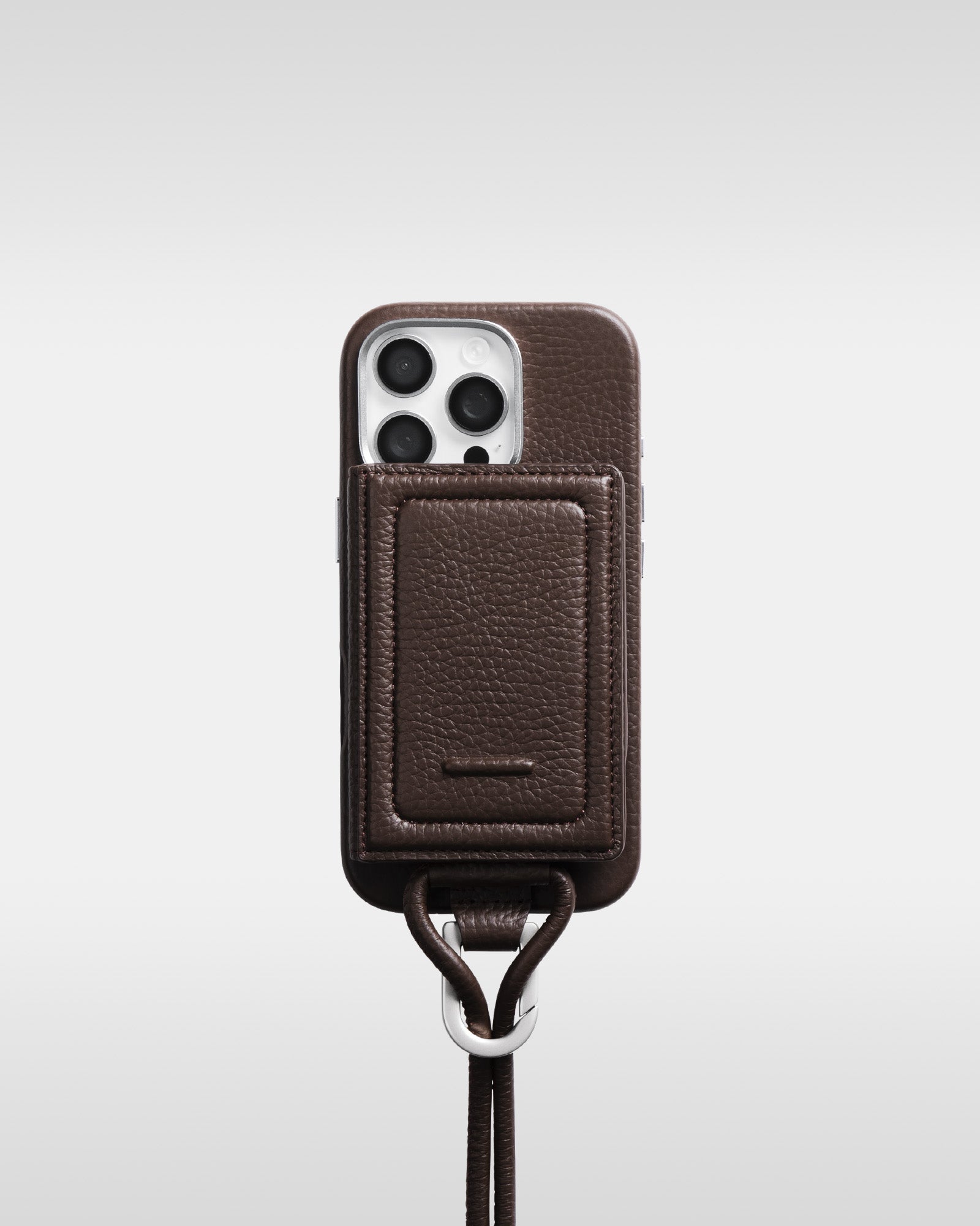 レザー製 iPhoneケース セット / ストラップ付スマホケース / スマホ