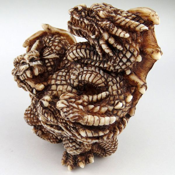 コレクション 東宝怪獣根付 メカゴジラ（初代） 木札 木箱付き ゴジラ