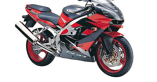 OEM Decals Kawasaki ZX9R 2001 - Red • Original Stickers