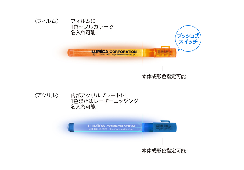 サインライト (フィルム / アクリル) | オリジナルペンライト