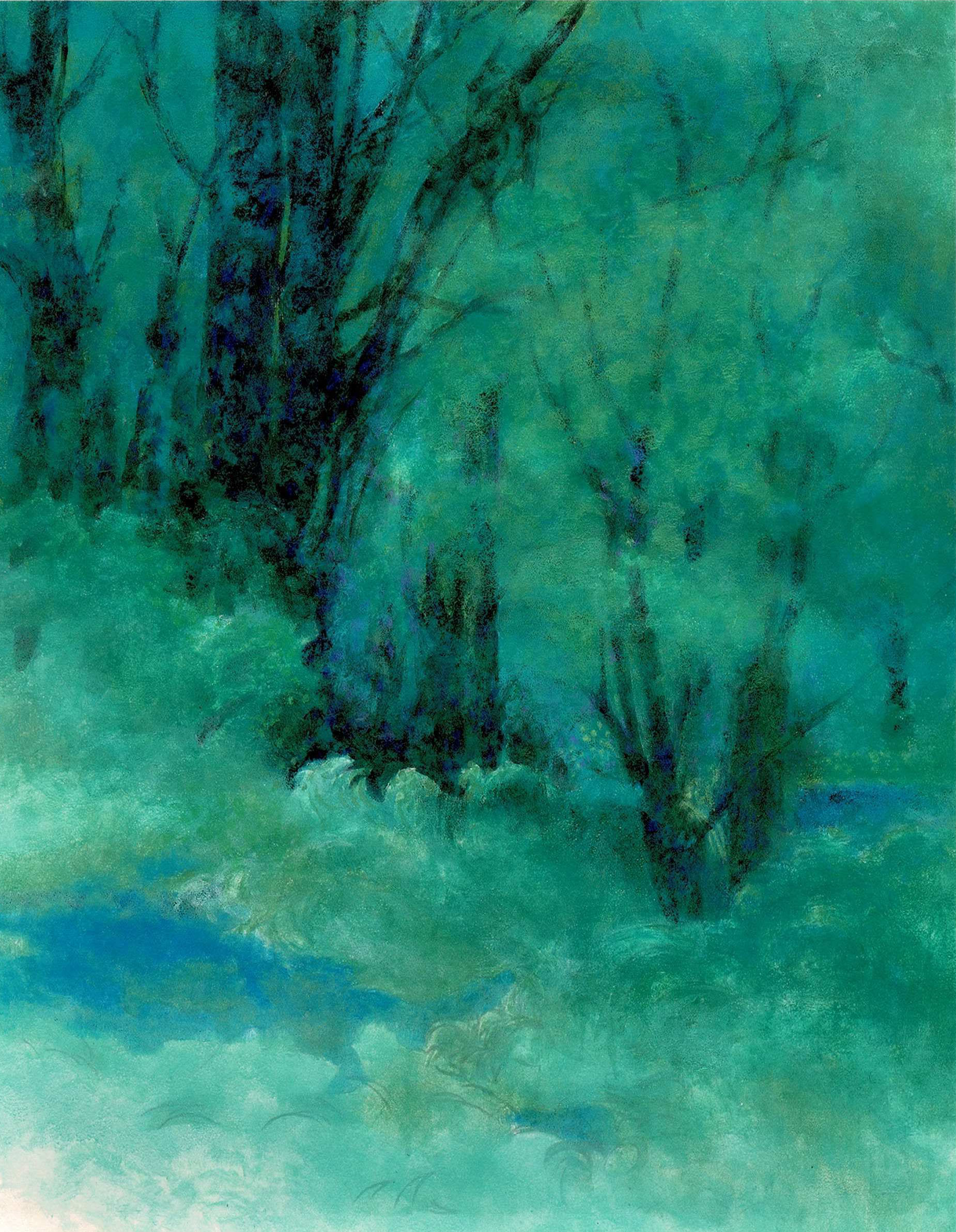 日本画 早春の朝 朝雲 | ｜正光画廊