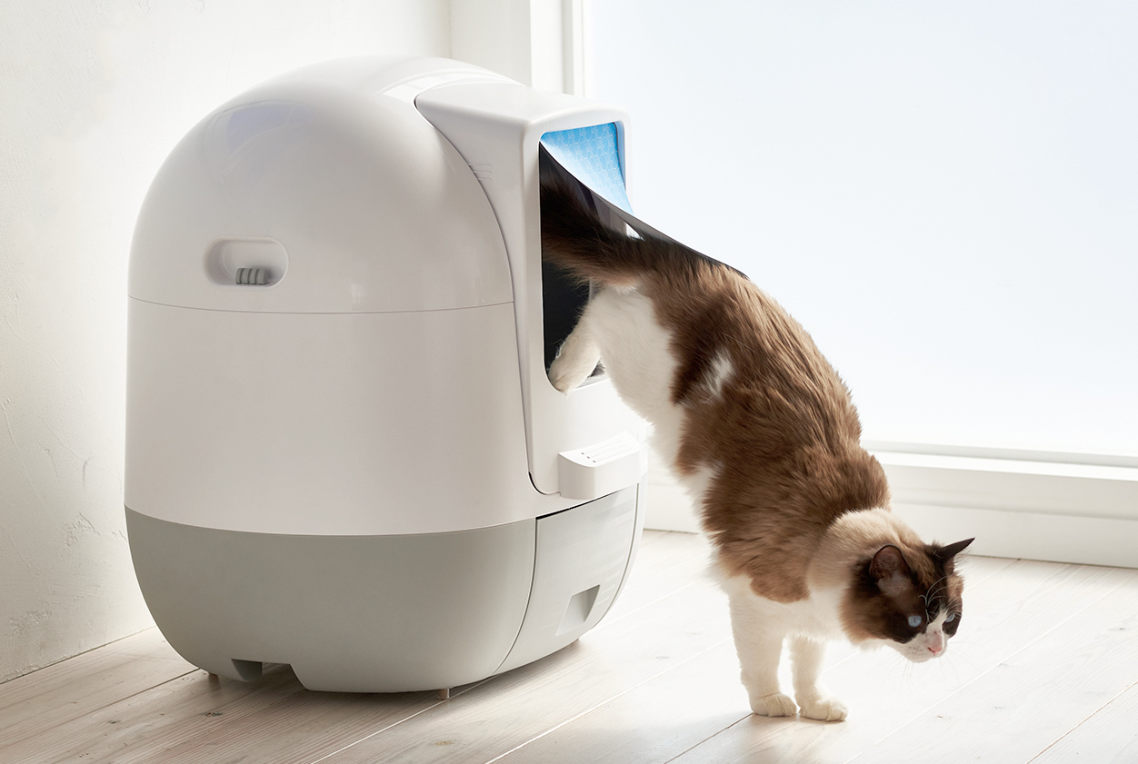 pety 全自動スマート猫トイレPS-001 ブラウン 中古品 pety 全自動