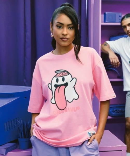 A'GEM/9 × .kom『GRAF&WU/グラフアンドウー』ゴーストキャラTシャツ