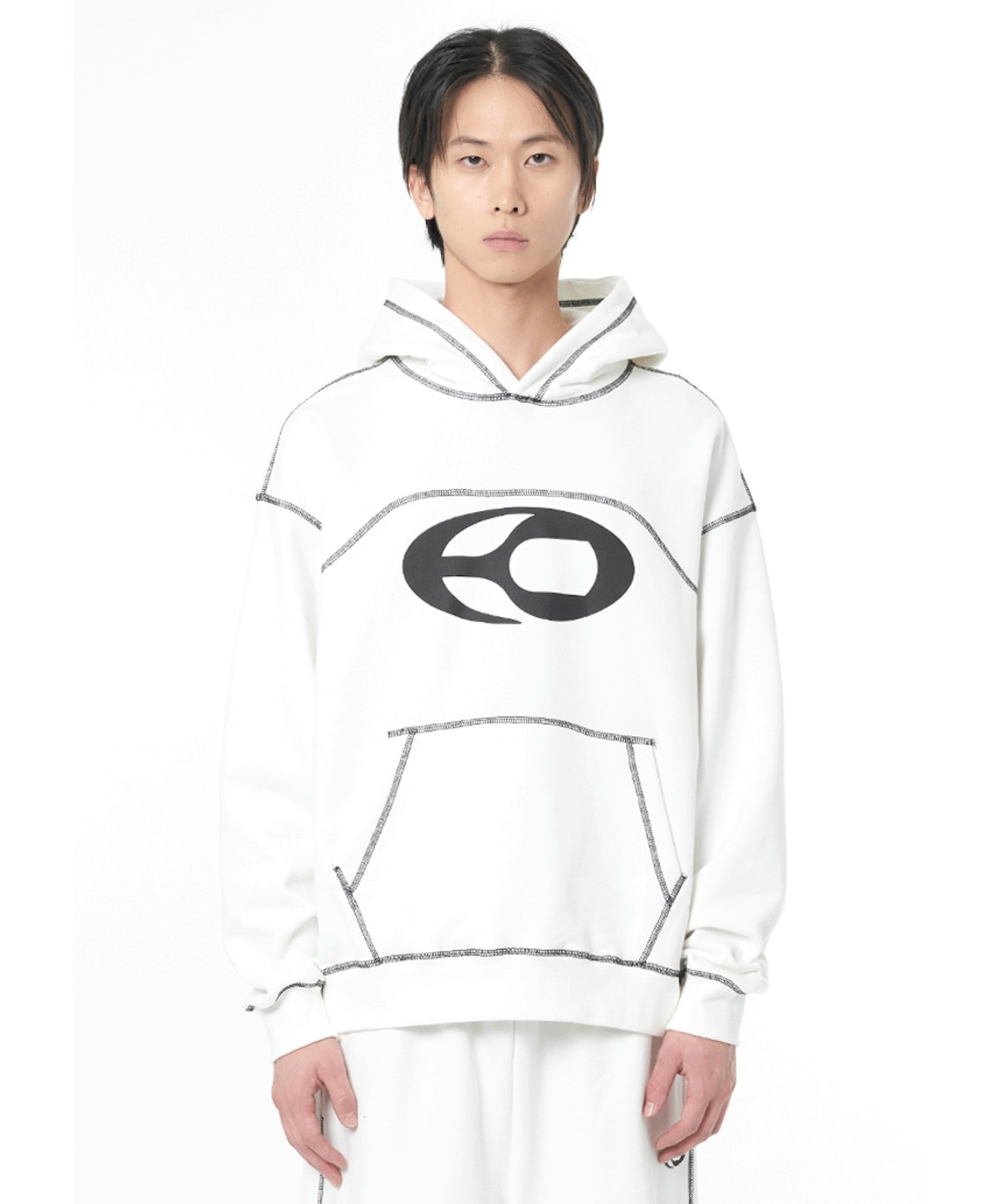 OPENYARD OY ホワイト パーカー&長袖Tシャツ セット OPENYARD OY