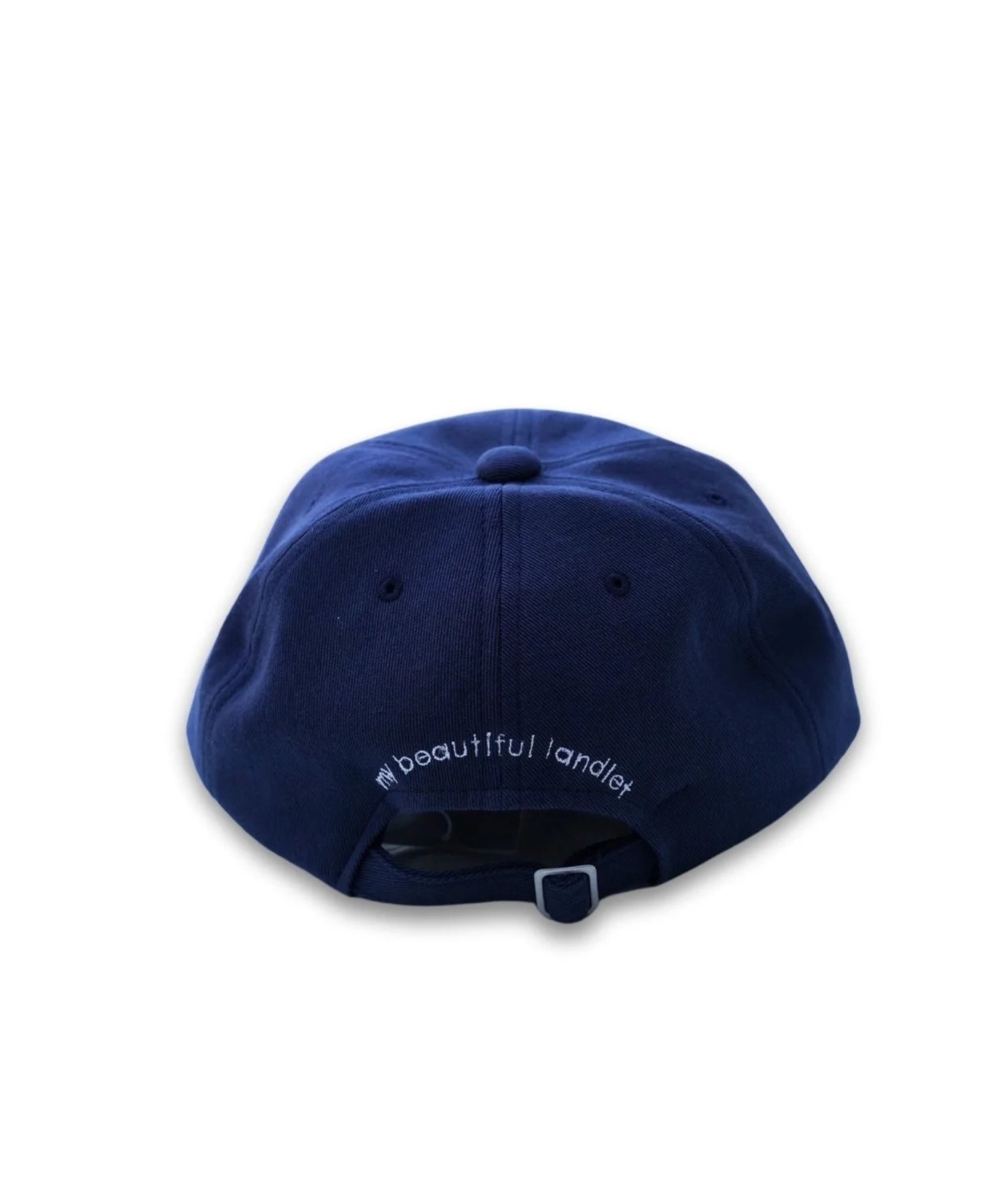 my beautiful landlet】COTTON LINEN BASEBALL LOGO CAP