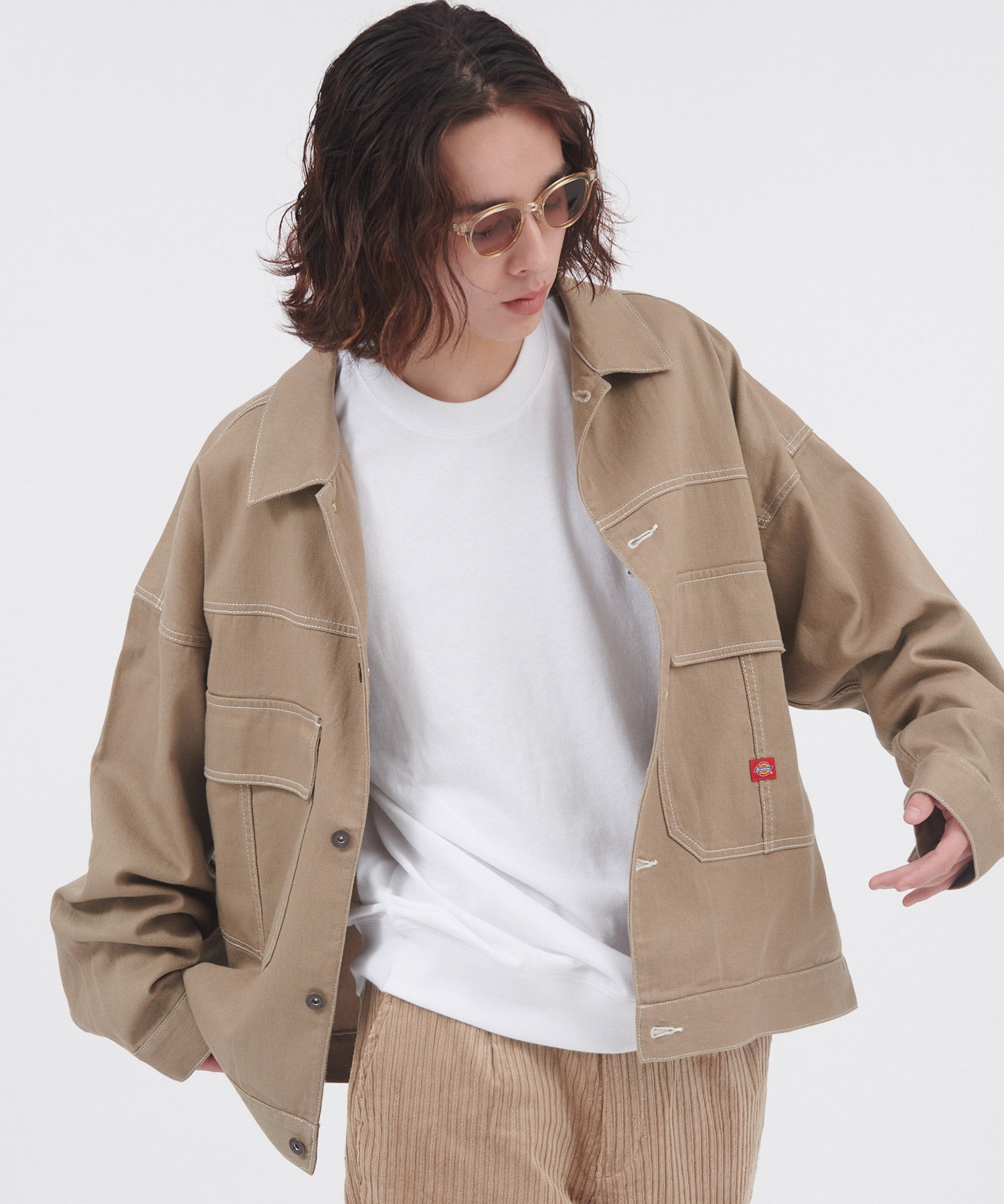 Dickies/ディッキーズ ビックポケットオーバーサイズワークブルゾン