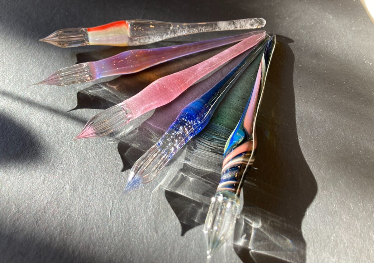 ガラスペン みけ 【公式通販】 ガラス工房aun ラメみけ F軸