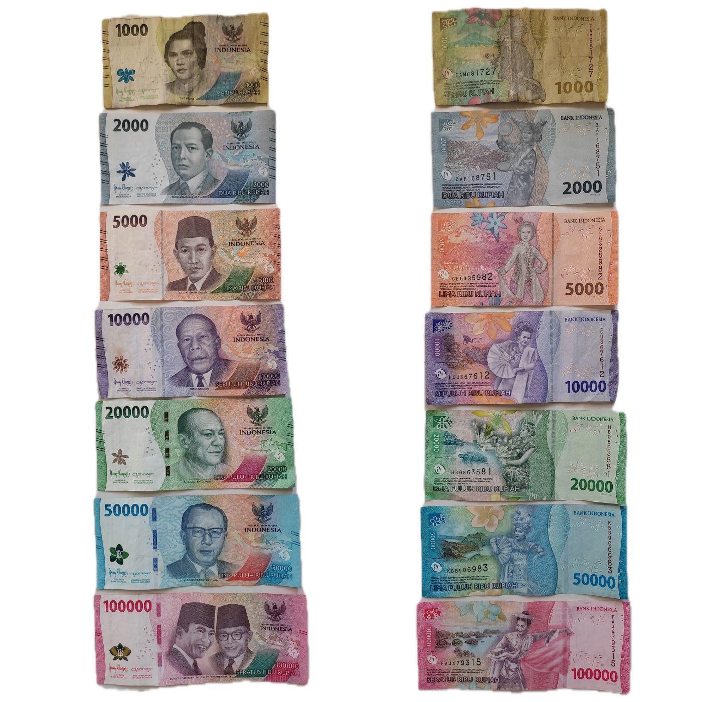 インドネシア ルピア 新・旧札