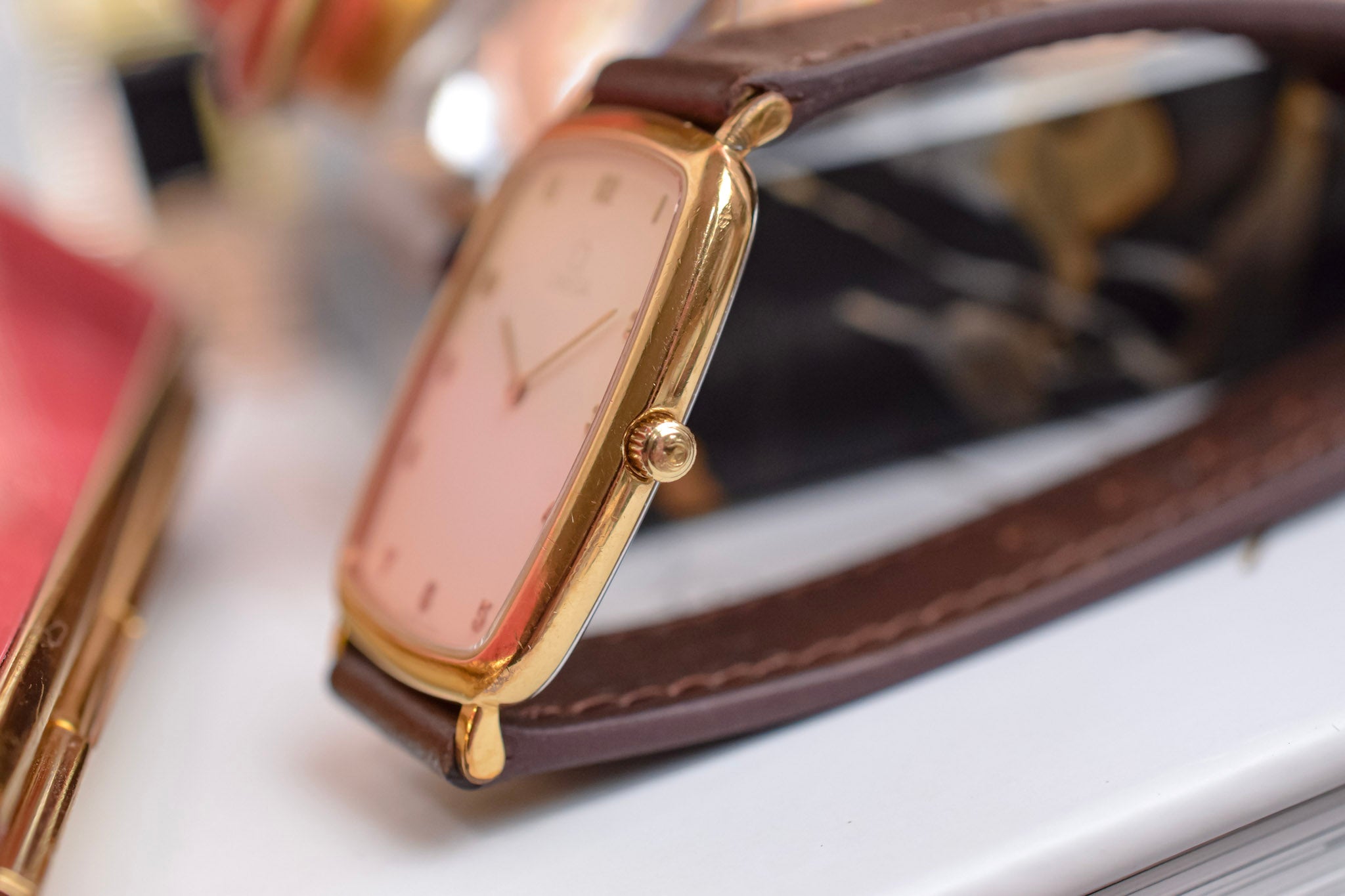 1980s Omega De Ville Quartz Arabic Dial Ellipse – Oldtimer Watch Shop