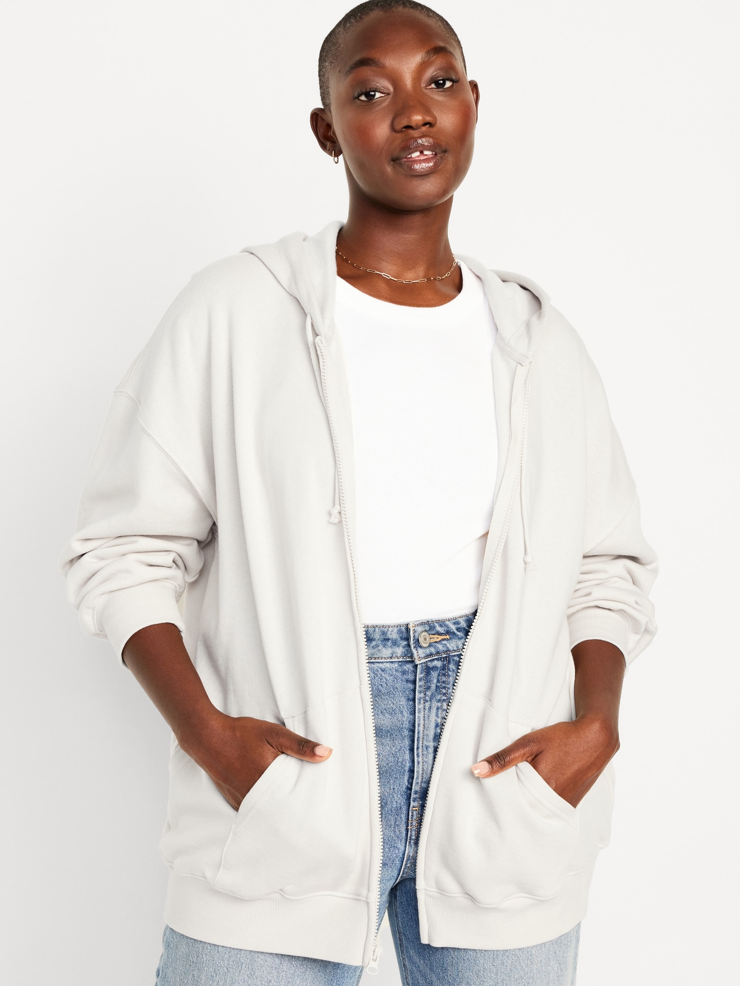 SoComfy Oversized Zip Hoodie Sweatshirt | Old Navy