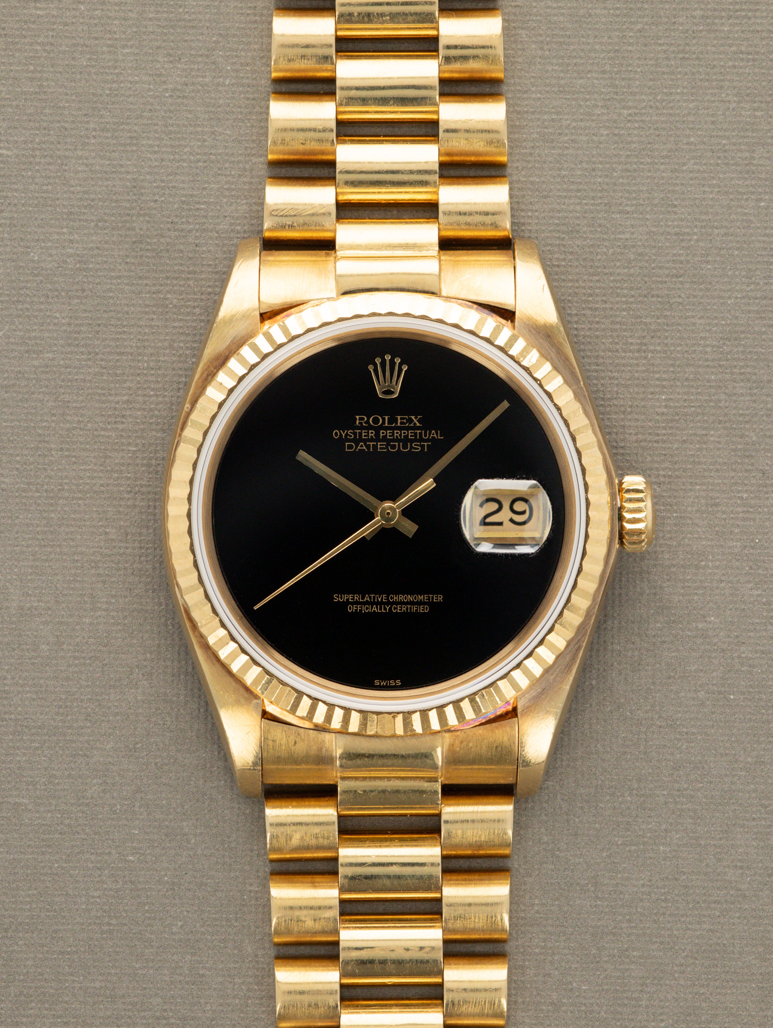 Rolex Datejust Ref. 16018 - 'Onyx' Stone Dial