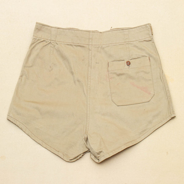 40s Vintage US Army Chino Physical Training Shorts - 30x3 – Omega