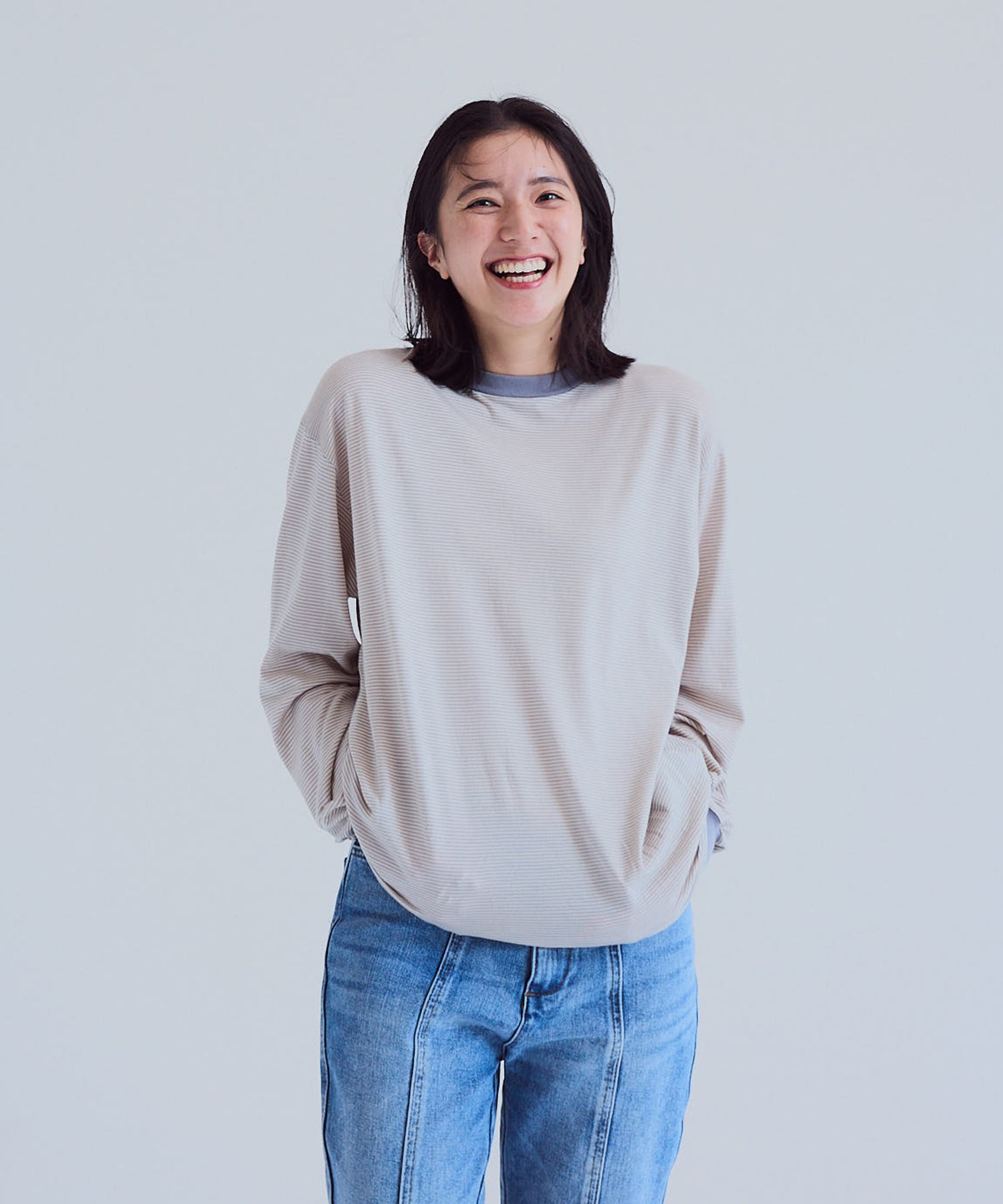 トップス ONC MERINO Longsleeve t-shirt ICE GRAY 4 メリノウール