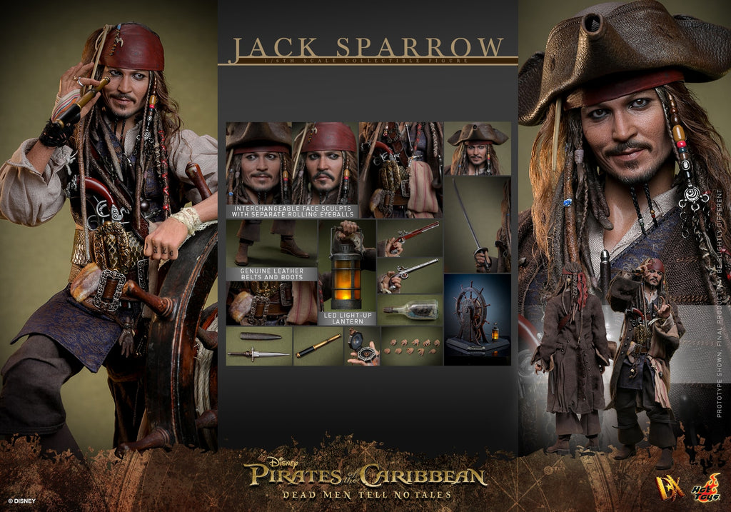 ホットトイズ DX37ジャック・スパロウ2.0版1/6 jack sparrow HOT TOYS