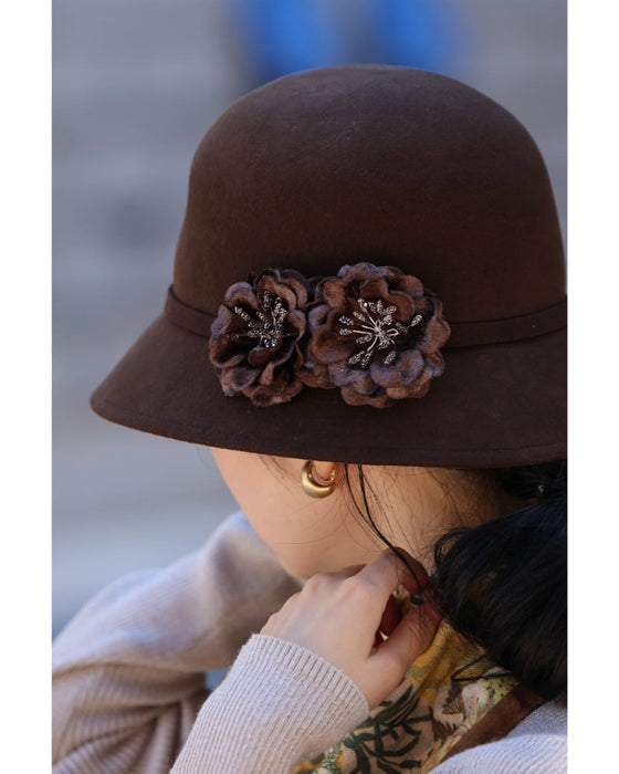 寄り添う花コサージュのクラシカルハット – ONE PEACE ONLINE
