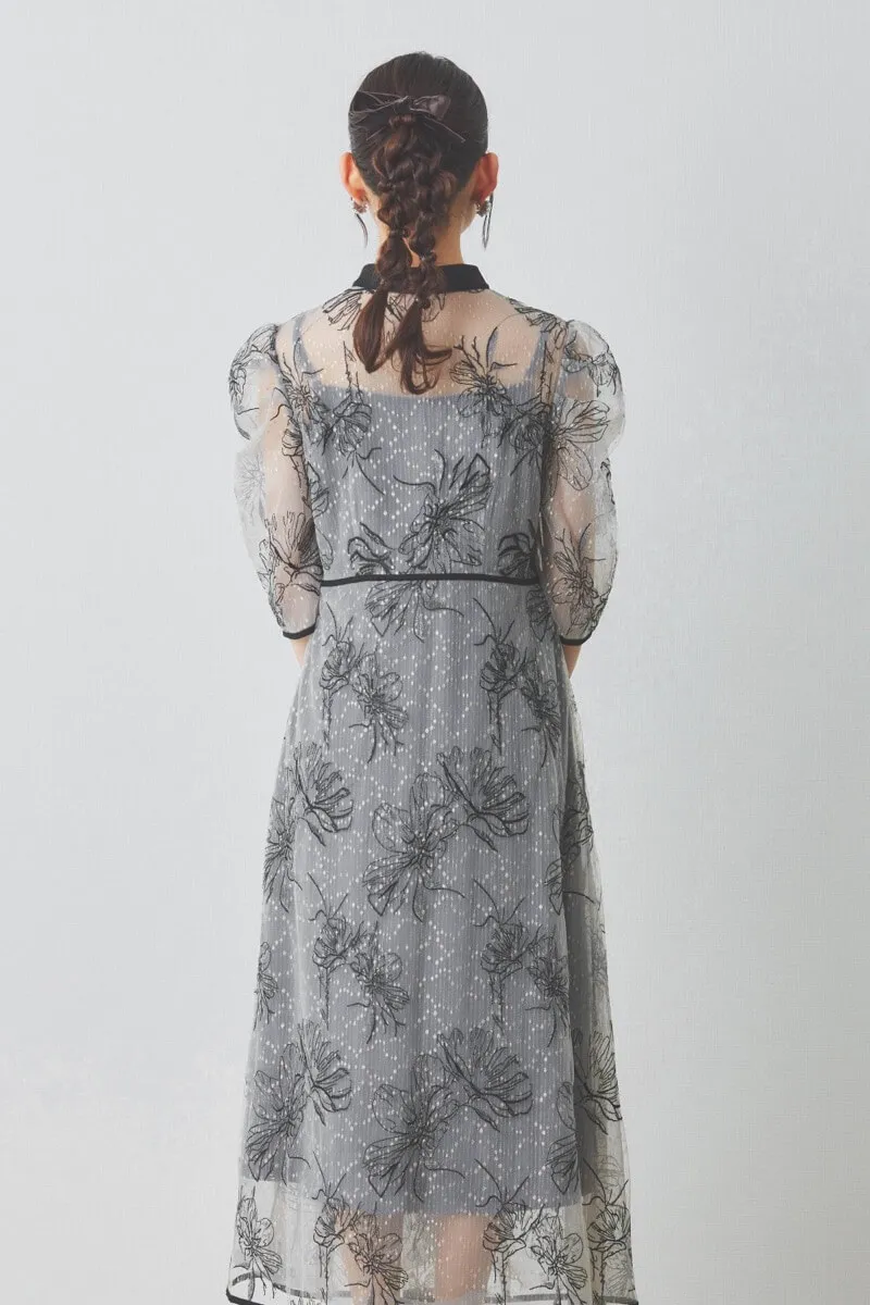 あいこす】Leja パーティ ドレス S グレー Leja グレー パーティー