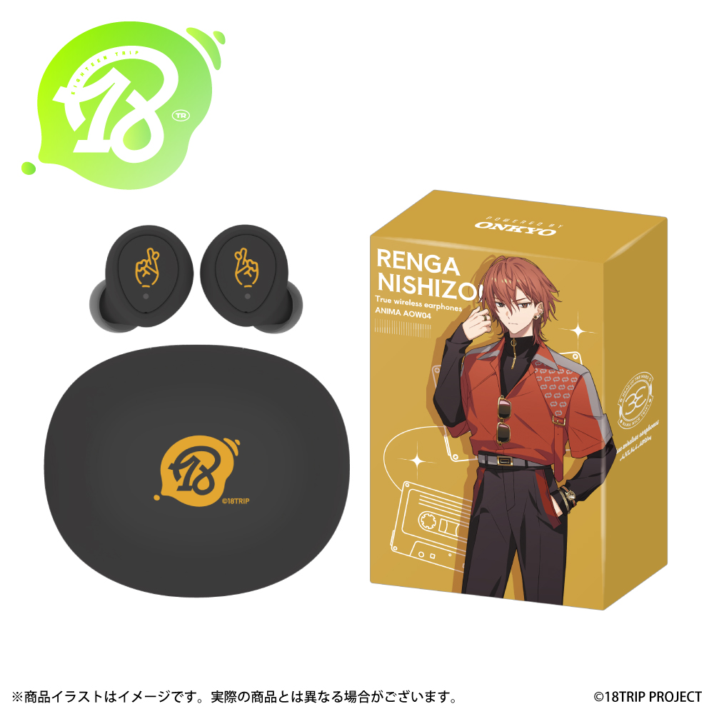 ワイヤレスイヤホン ANIMA AOW04「18TRIP」コラボ 蜂乃屋 凪 onkyo