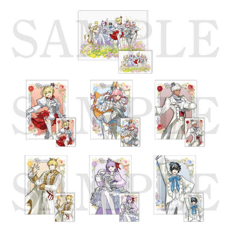 クリアファイル&ポストカードセット＜flower parade＞（全7種）