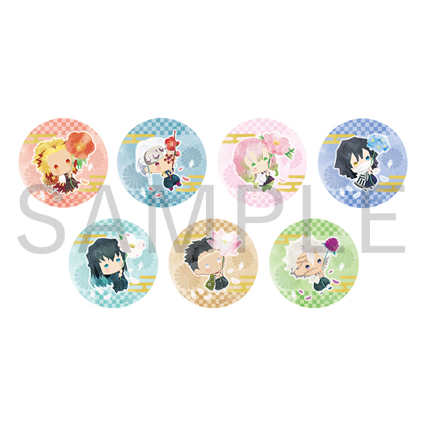 鬼滅の刃 ゆらふわランダム缶バッジ フラワーver. vol.2