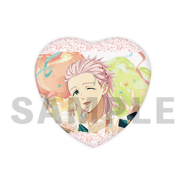 WIND BREAKER ランダムハート型グリッター缶バッジ（全10種）