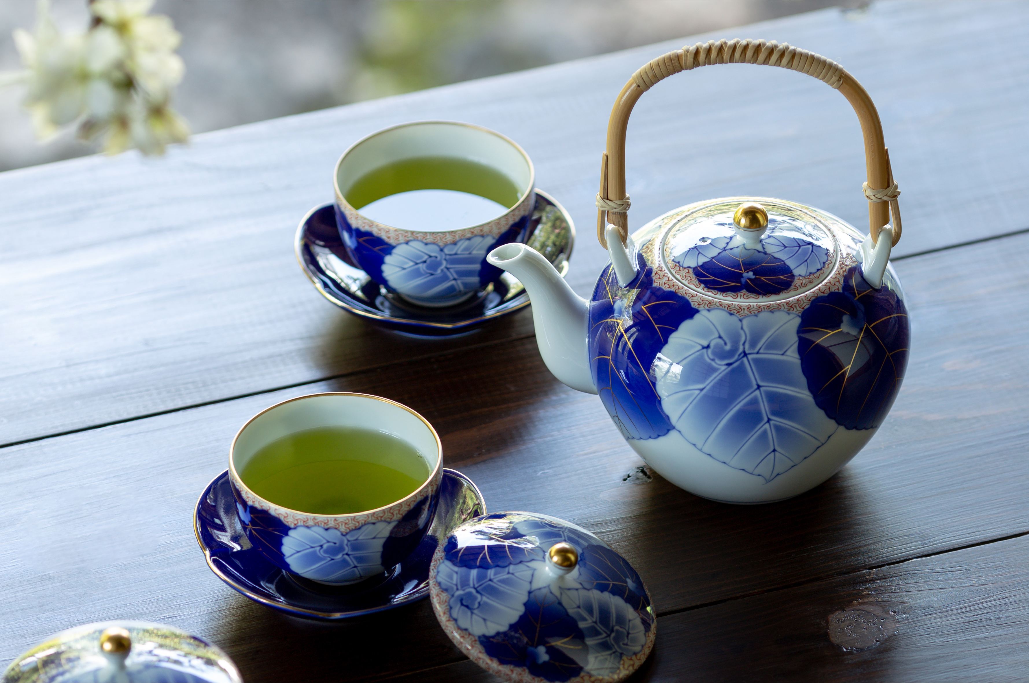 香蘭社 有田焼 フランクリンポーセリン 限定版絵皿 花の宴の内 6枚セット