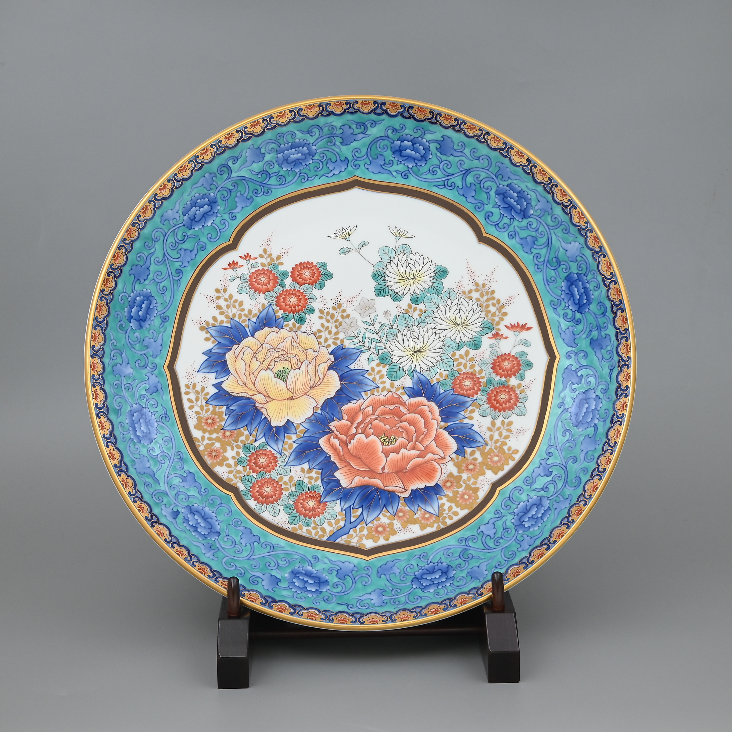 香蘭社 / 飾り皿 香蘭社 有田焼『染錦御所車』飾り皿 | 東京書芸館公式