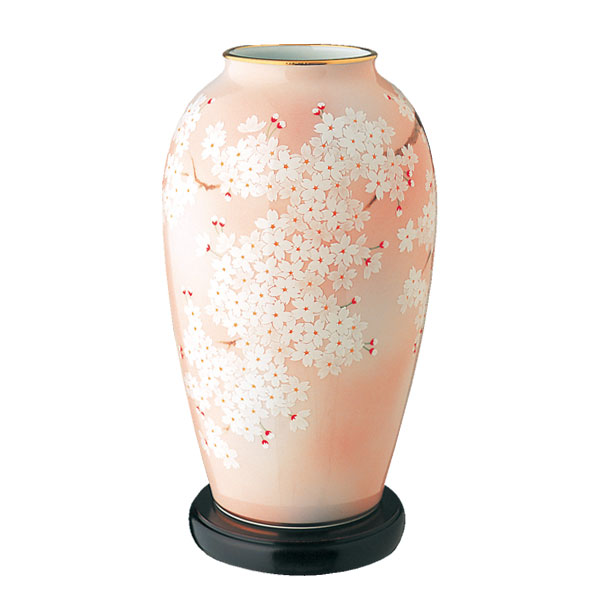 吉野桜）花瓶|有田焼の老舗-香蘭社オンラインショップ