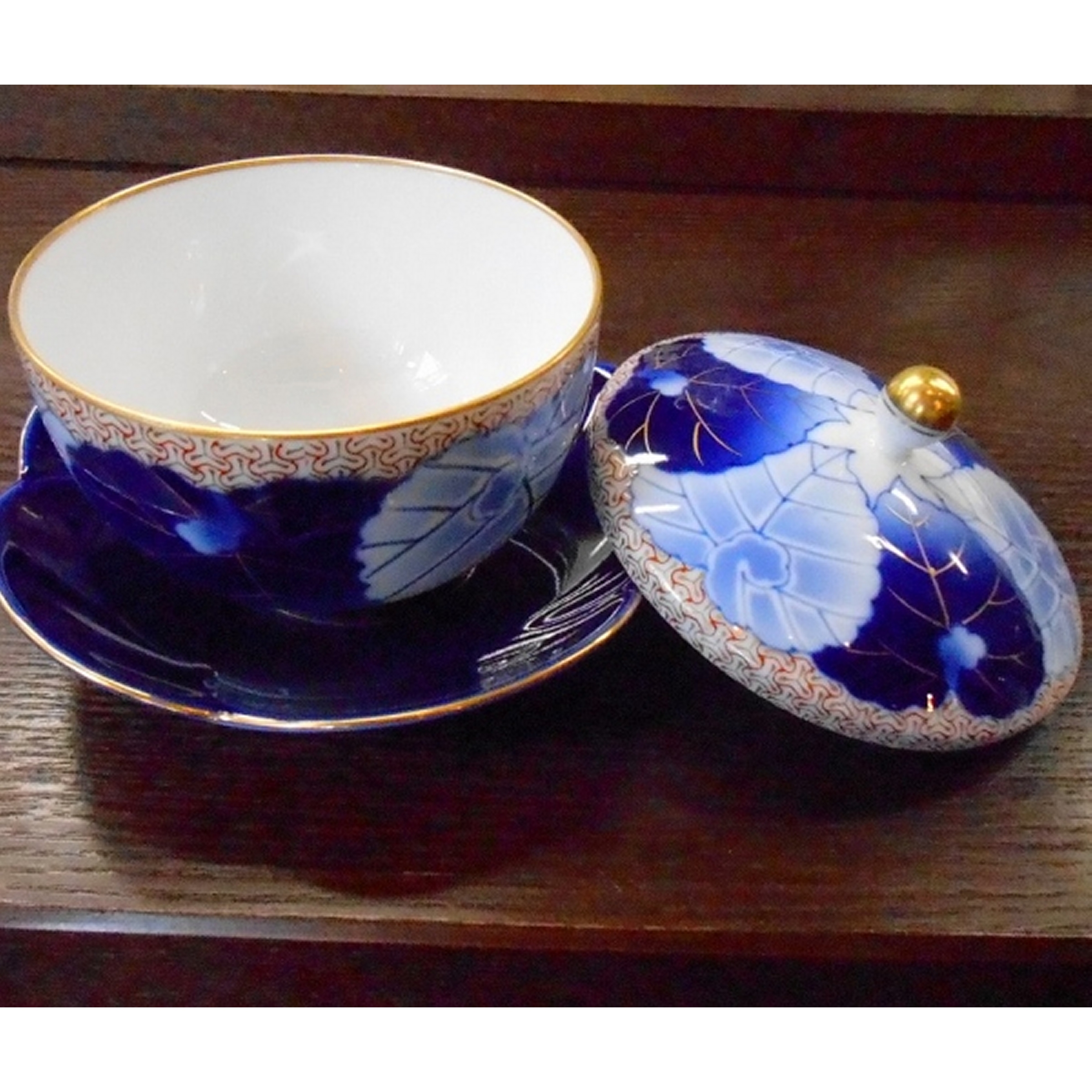 愁海棠）高級茶器セット（急須・湯のみセット）|有田焼の老舗-香蘭社