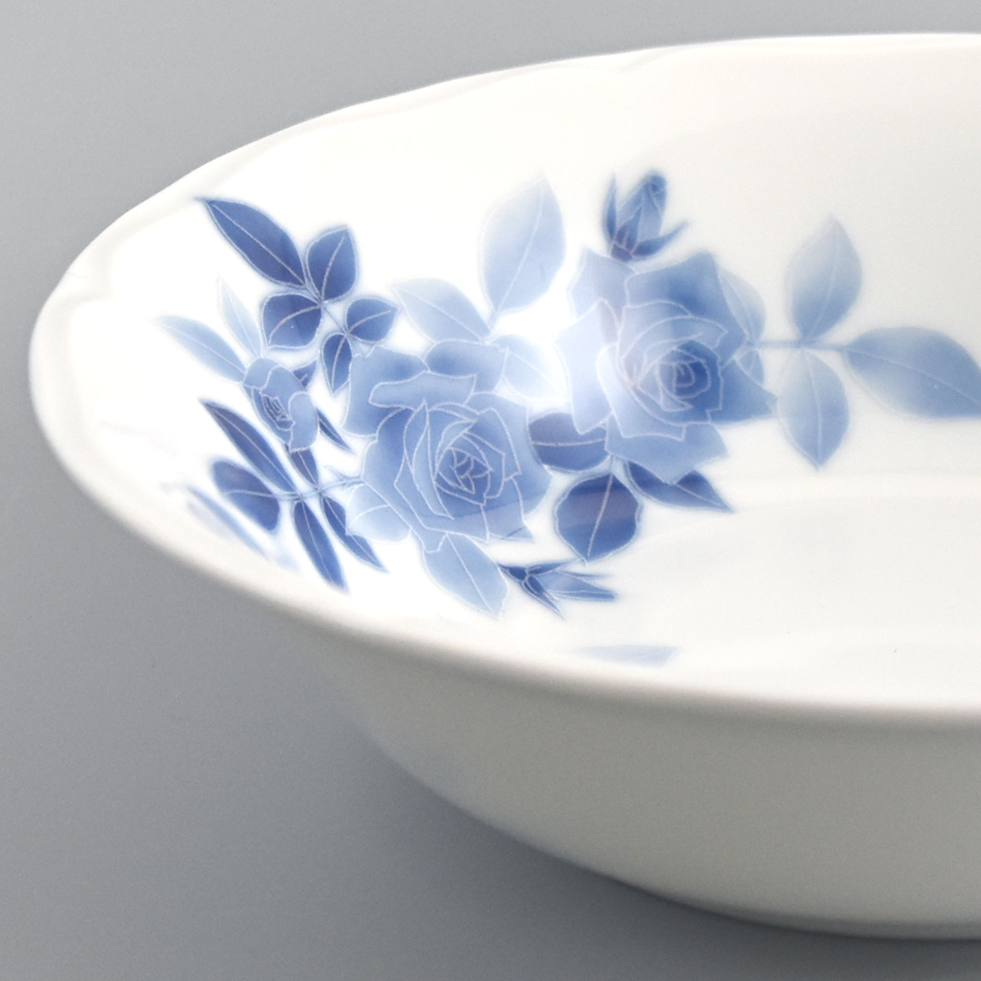 青と白の花柄 陶器ボウル 5個セット 有田焼 未使用 有田焼 福