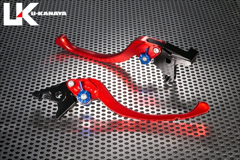 ユーカナヤ レバーセット ツーリング RD/BK ZXR400/ ZX-9R 98-99 KA029