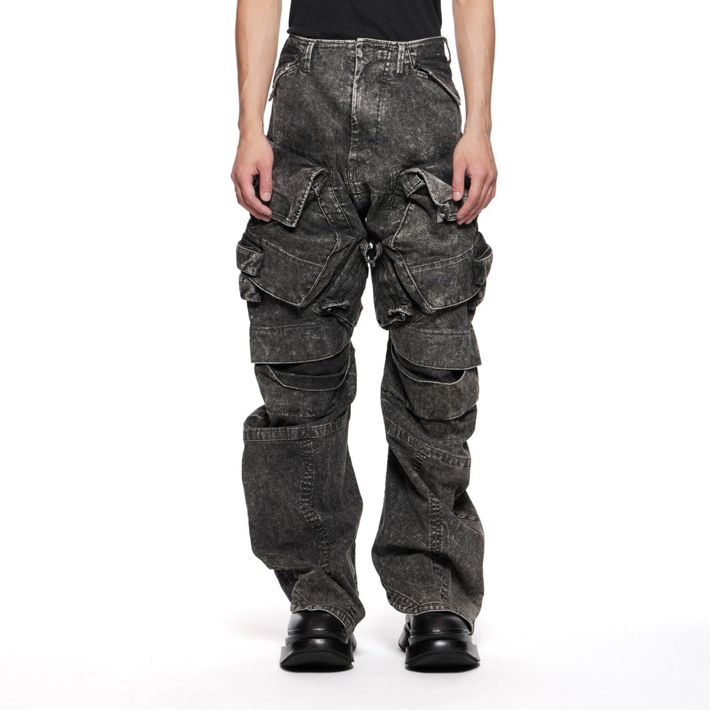 ユリウス フルジップ カーゴパンツ カーキ ユリウス フルジップ カーゴ