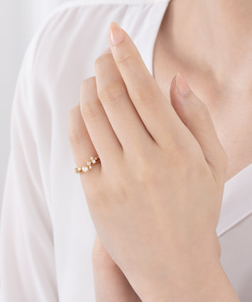 K18YG ダイヤモンド ピンキーリング＜ “Wish upon a star®” カード