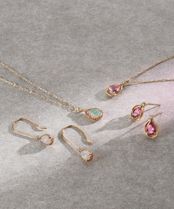 K18YG ピンクトルマリン・ダイヤモンド ネックレス|festaria Online