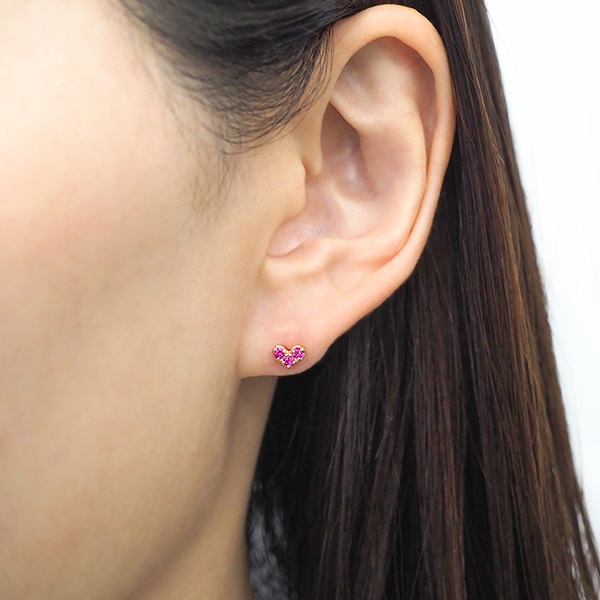 7月]K10YGルビーピアス | ポンテヴェキオ公式オンラインショップ