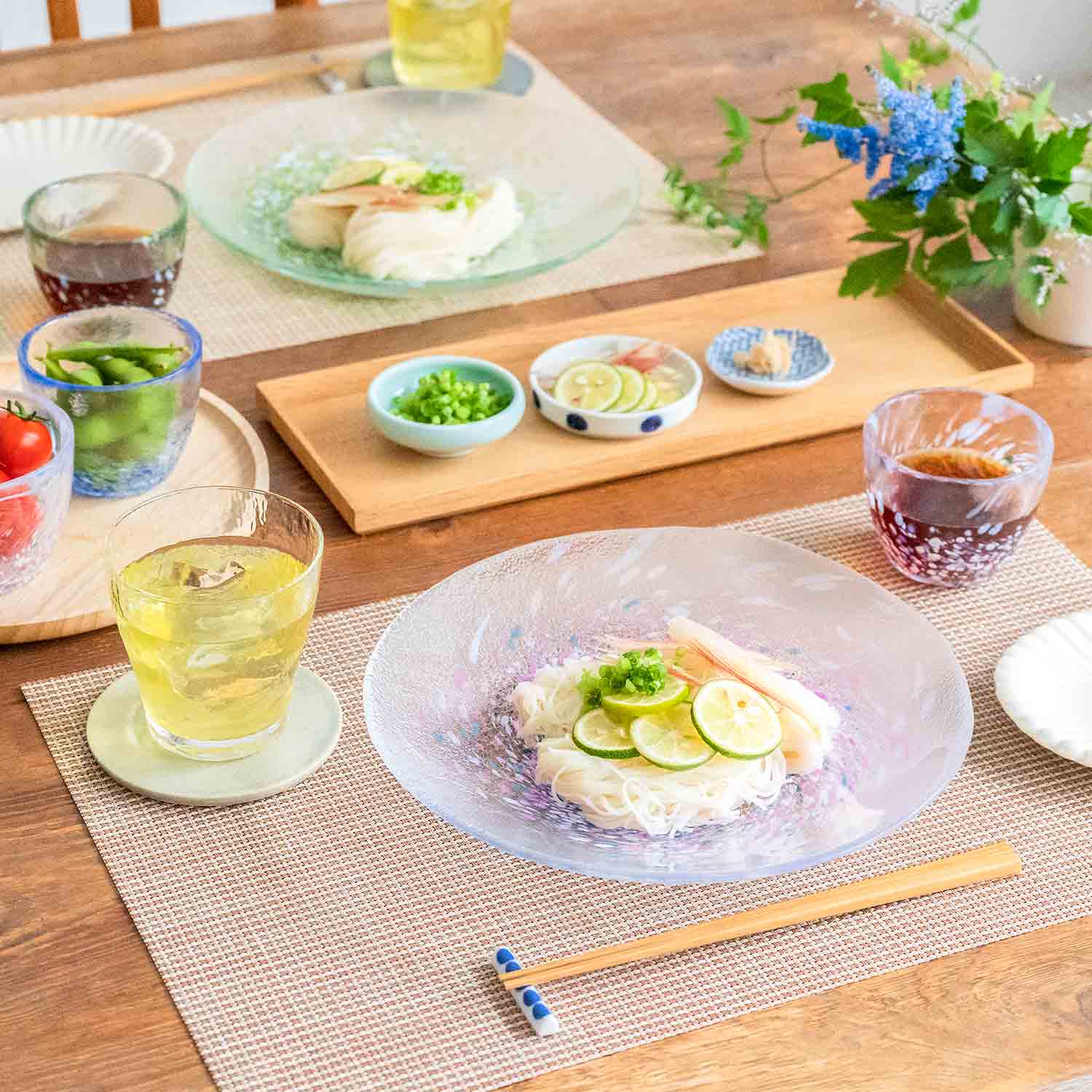 花びら型ガラス皿 たぐちんビルデザイン 花びら型ガラス皿 たぐちん