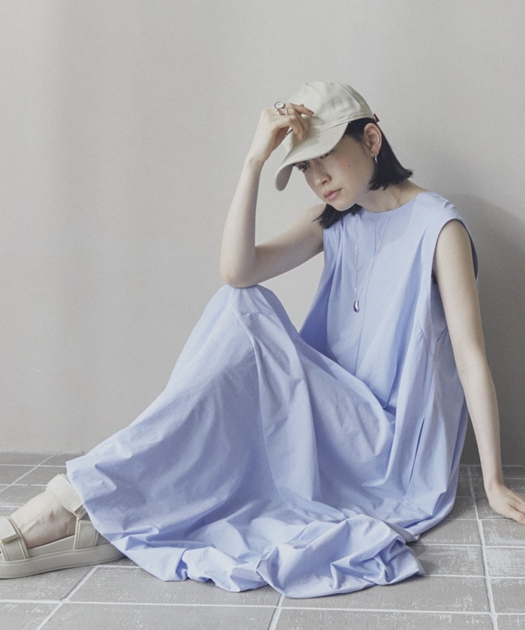 ノースリバルーンワンピース(F CHARCOAL GRAY): ワンピース｜PMbox P&M