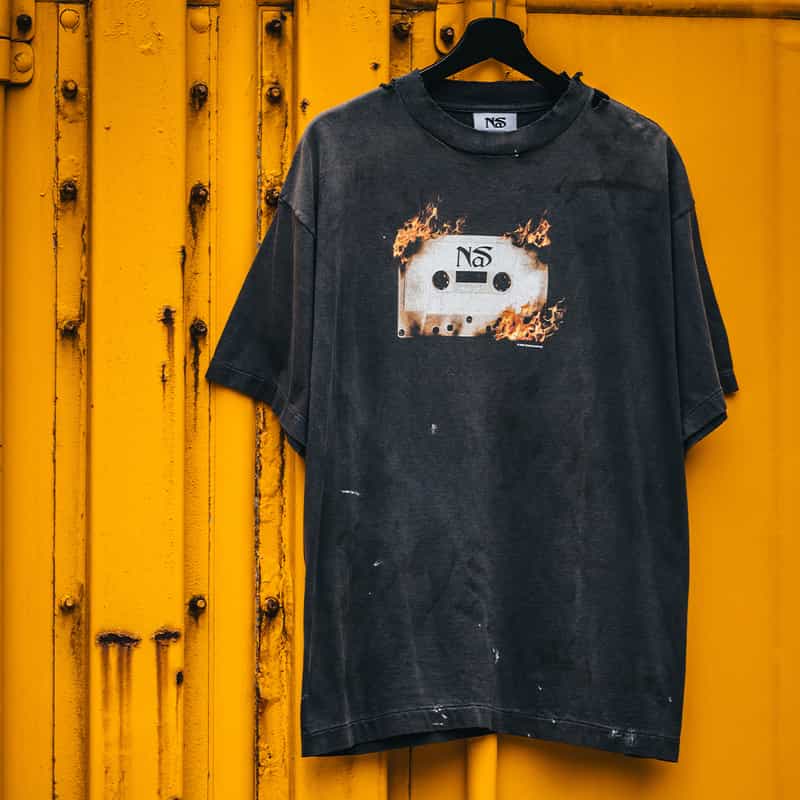 SAINT MXXXXXX＜セント マイケル＞ ヴィンテージ加工プリントTシャツ