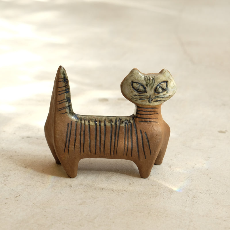 Lisa Larson リサ・ラーソン LILLA ZOO Cat 小さな動物園 横向いている